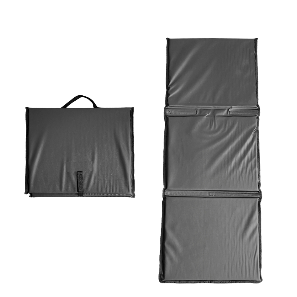 Colchonete Dobrável para Academia e Exercícios, 90cm x 38cm x 2cm, Espuma Poliuretano Densidade 28, Capa Sintética