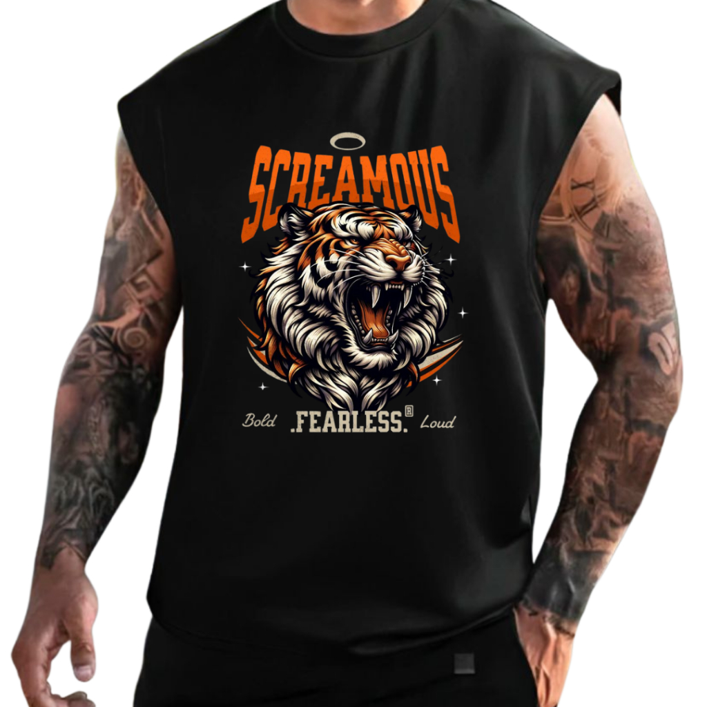 Regata Camiseta Oversized Treino Academia Grand e Musculação Luta - Envio Imediato