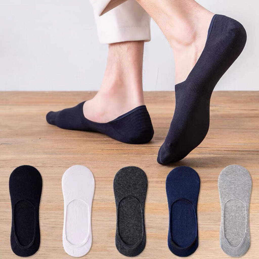 Kit 3 Pares Meias Cano Curto Soquete Com Silicone Invisivel - Men Clothes