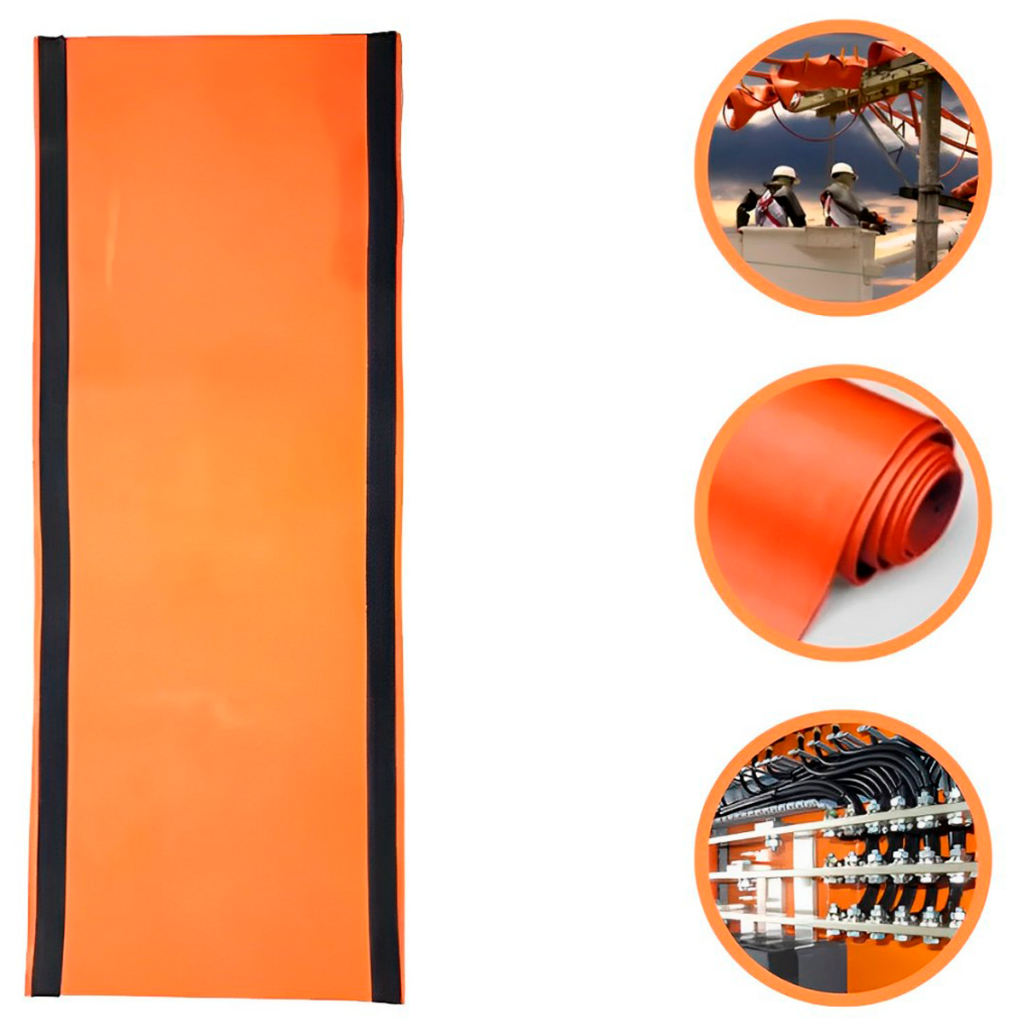 Manta Lençol Isolante De Borracha Com Velcro 300x1000mm Classe 0 Para Rede Elétrica