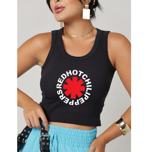 トップス Red Hot Chili Pepper Cropped Red Hot Chili Pepper em Oferta | Shopee 2026
