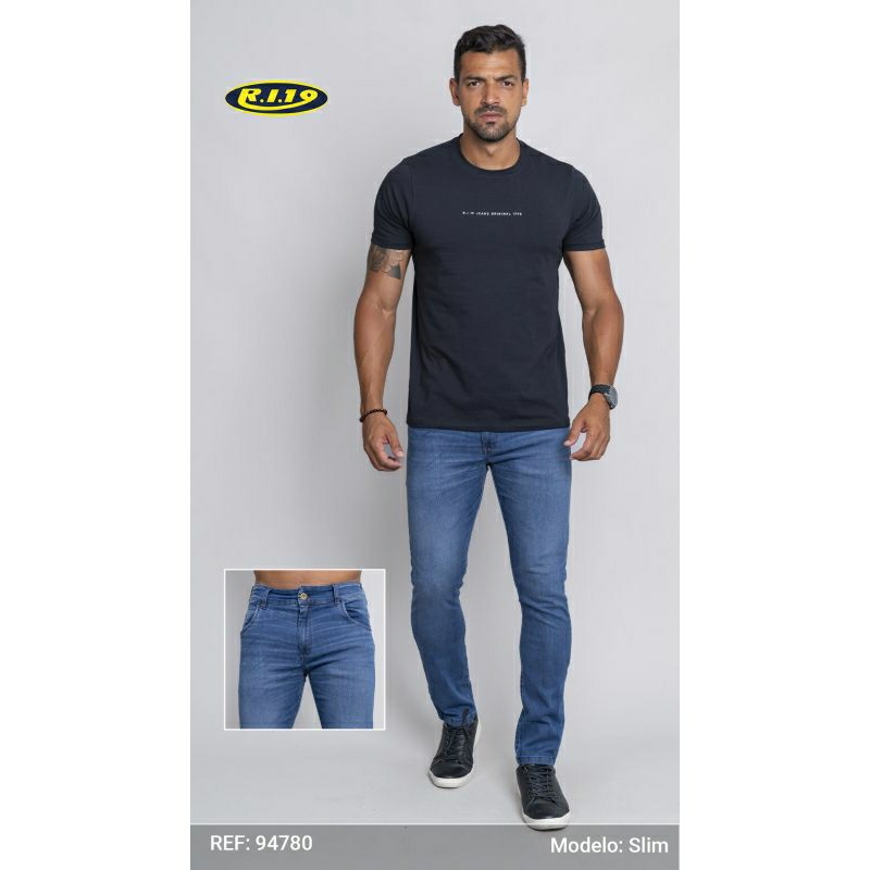 Calça Jeans Masculina  RI19 Adulto  38, 40, 42, 44, 46, 48 50