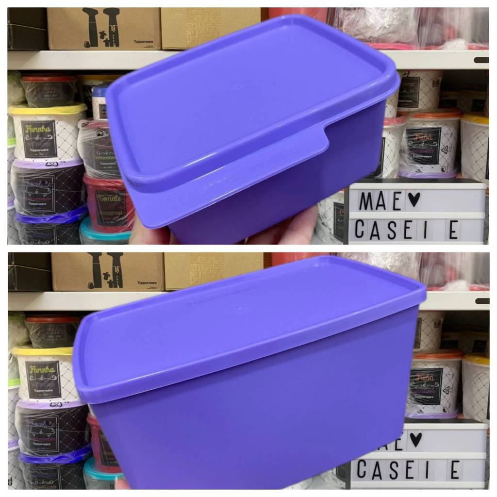 Tupperware Kit Freezer Espaçosa 3 Litros + Basic Line 500 Ml Lilás