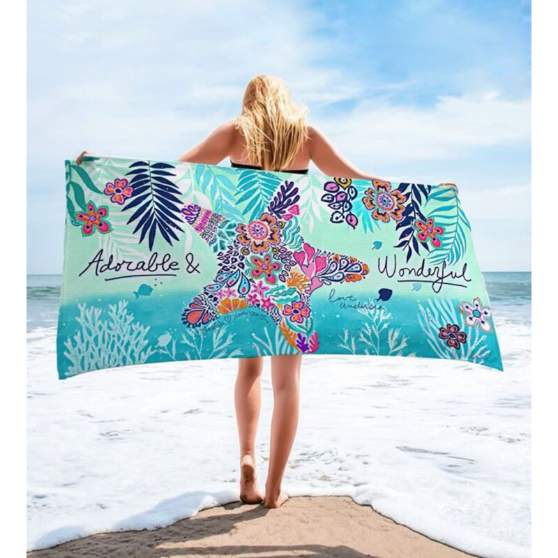 Toalha de Praia e Piscina  Sublimada 140x70cm Verão em Oferta na Shopee