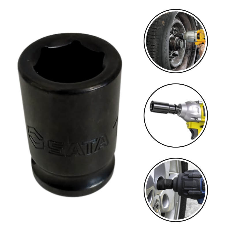 Soquete Pito Cachimbo Impacto 1/2 Sextavado 14mm Sata