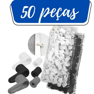 Trava Para Tela Mosquiteiro 50 peças Tramela para perfil em Oferta na Shopee