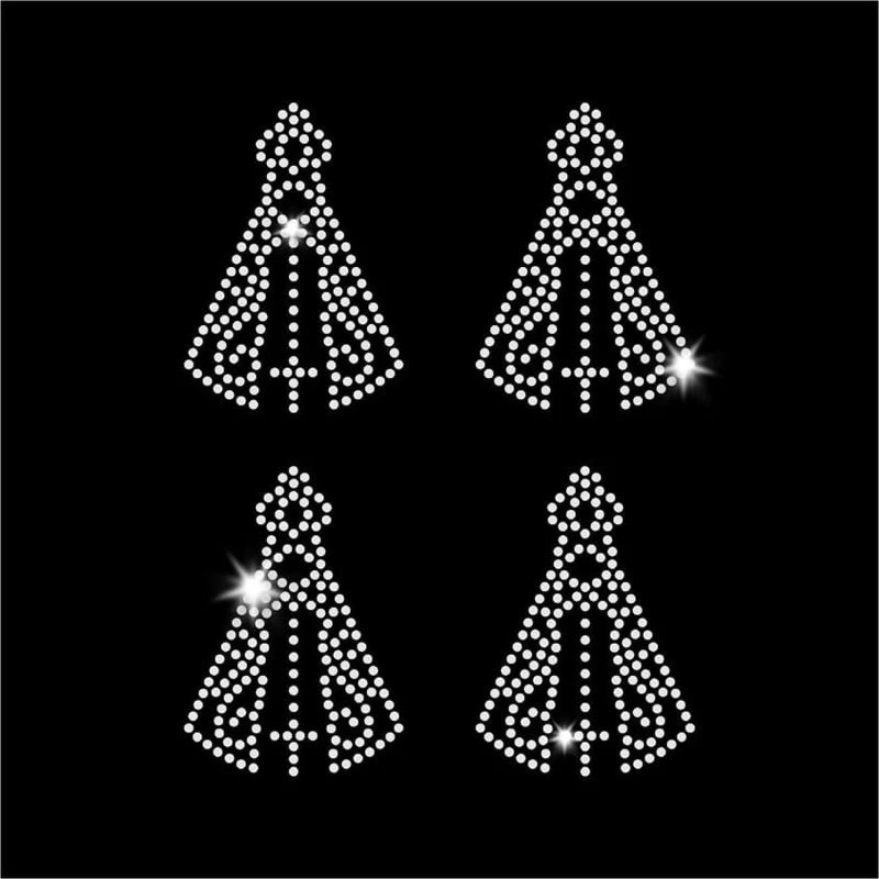 Aplique Strass Termocolante Mini Nossa Senhora adesivo com  04 pliques em Oferta na Shopee