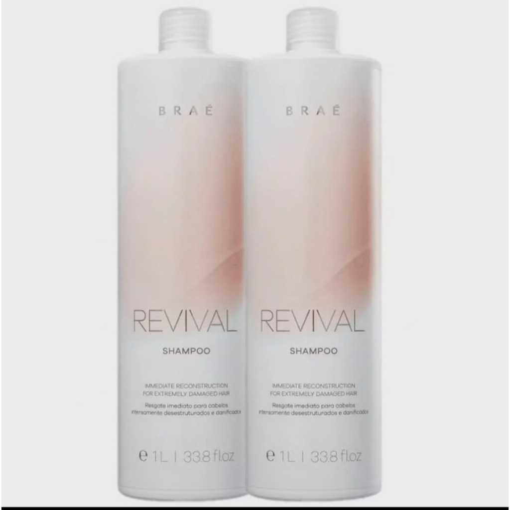 Kit Shampoo E Condicionador 1l Revival Braé Profissional