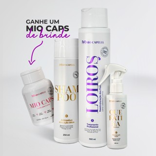 Kit Progressiva Capilar Orgânica Loiros 500ml Alisamento Sem formol Com Mio Caps Mio Capelli em Oferta na Shopee