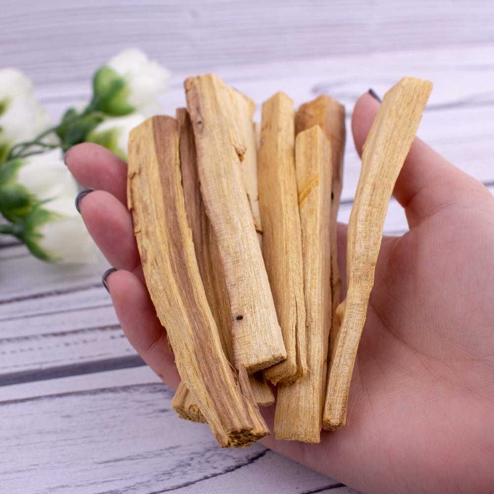 Imagem Palo Santo Natural Original Peruano, 100% natural, Incenso natural meditação Vegano Sem Carvão
