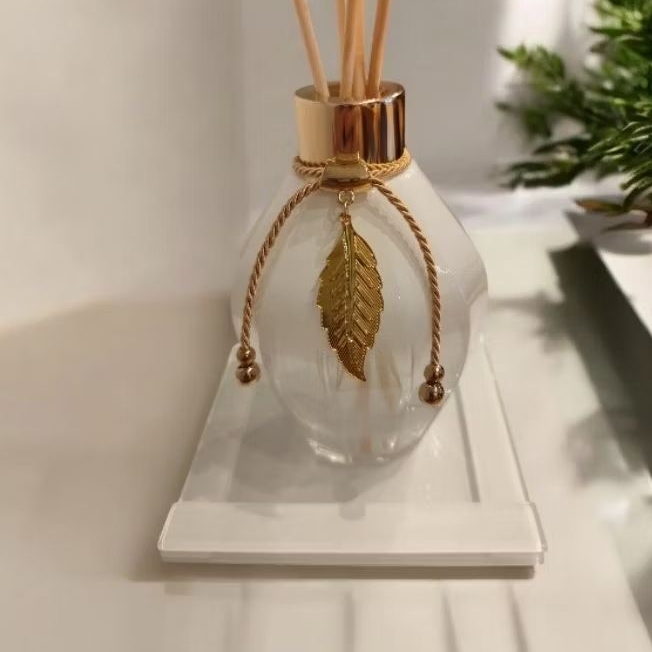 Frasco de vidro para aromatizador de ambiente, degradê de 250ml + varetas + bandeja.