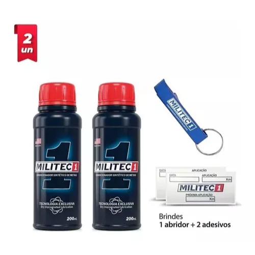 Militec 2 Unidades Kit Original Brinde Chaveiro + Etiqueta em Oferta na Shopee