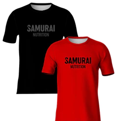 Kit 2 Unidades Camiseta Samurai Nutrition Dragão - Para Treino Academia