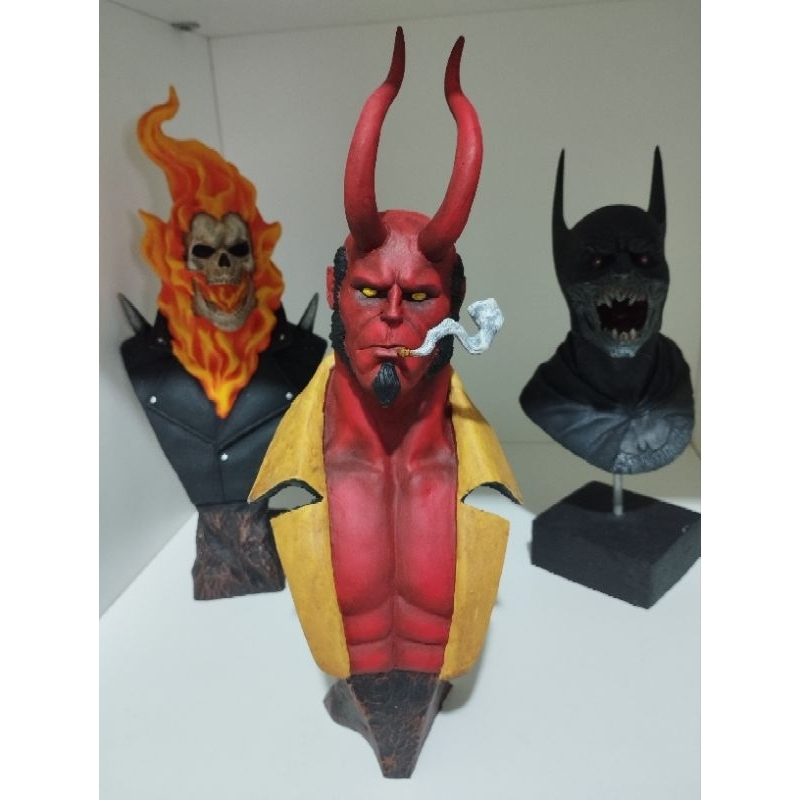 BUSTO RESINA ESTÁTUA PREMIUM HELLBOY