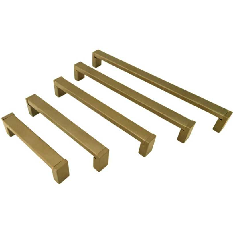 Puxador de gaveta Bronze, kit 4/5/6/7/8 peças, 96/128/160/192/224 mm, para portas, gavetas, comodas e etc em Oferta na Shopee