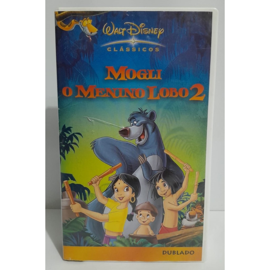 VHS Original Dublado do Filme Infantil Mogli - O Menino Lobo 2 - Disney