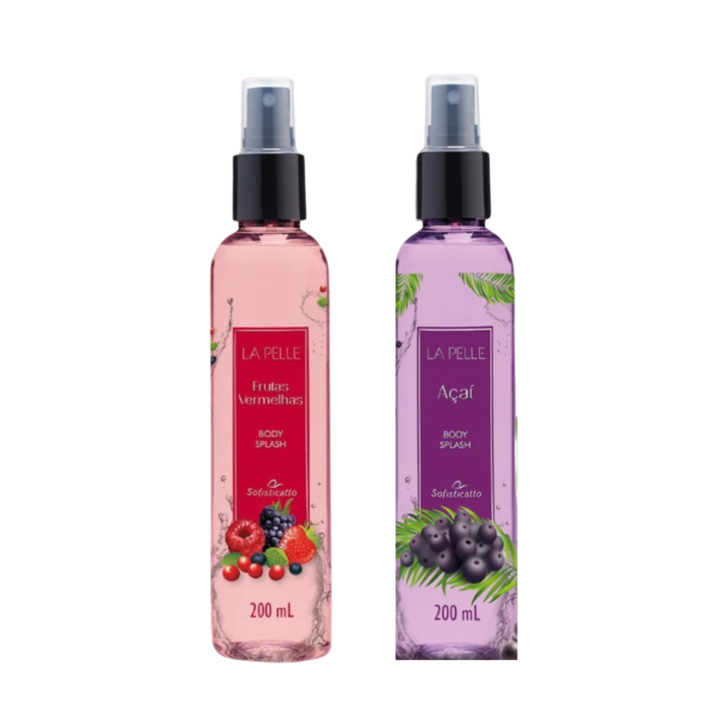 Perfume Body Splash Feminino Desodorante Corporal Frutal Adocicado La Pelle 200ml