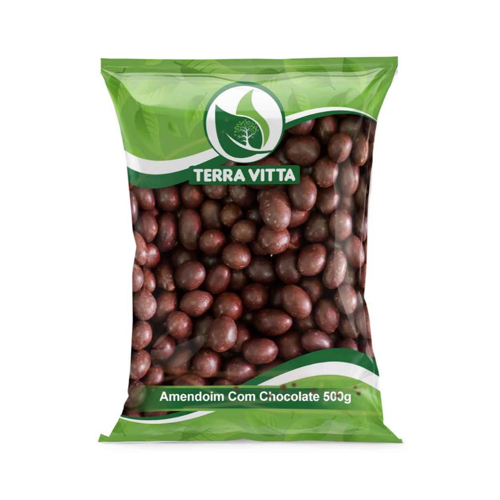 Amendoim Com Chocolate 500g - Food & Beverages