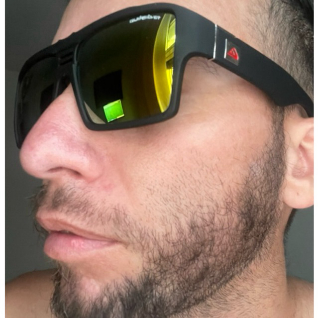 óculo de sol Quikisilver Quadrado grande  lente uv400 moda verão