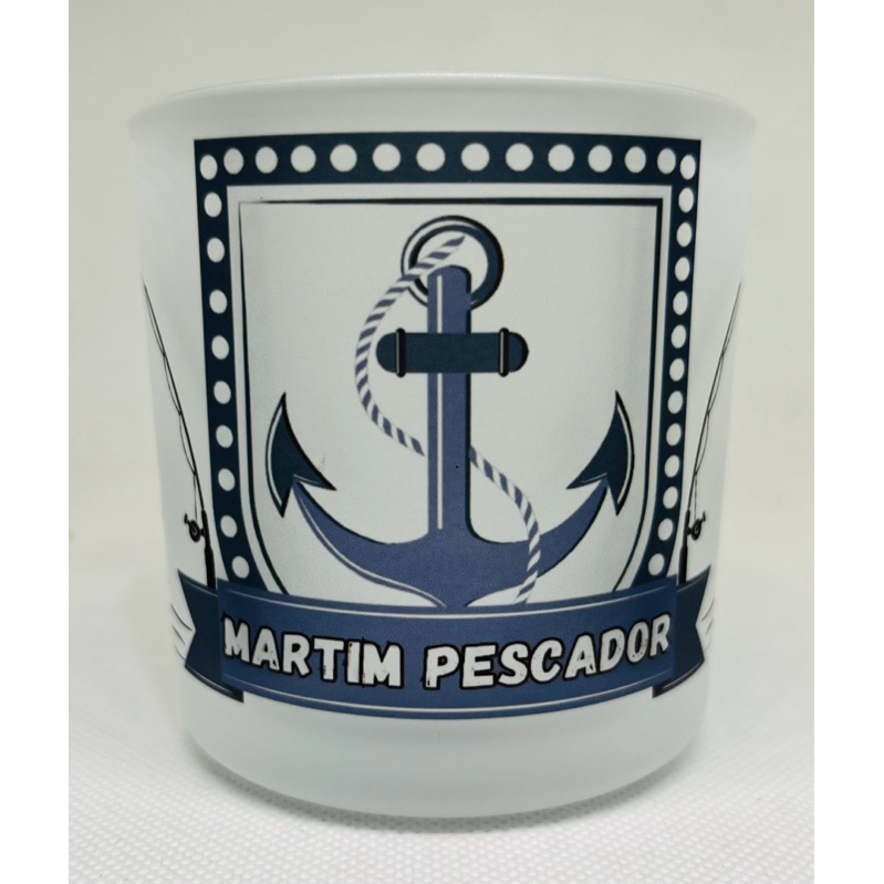 COPO DE BEBIBAS RUM WHISKY MARTIM PESCADOR - UMBANDA SALVE A MARUJADA