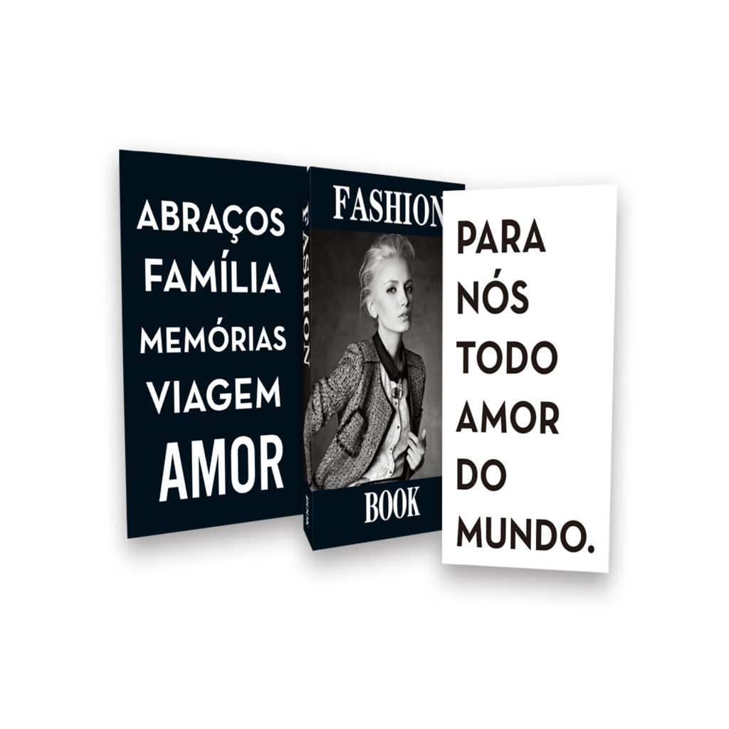 Kit 3 Livro Caixa Decorativo Fake em Oferta na Shopee