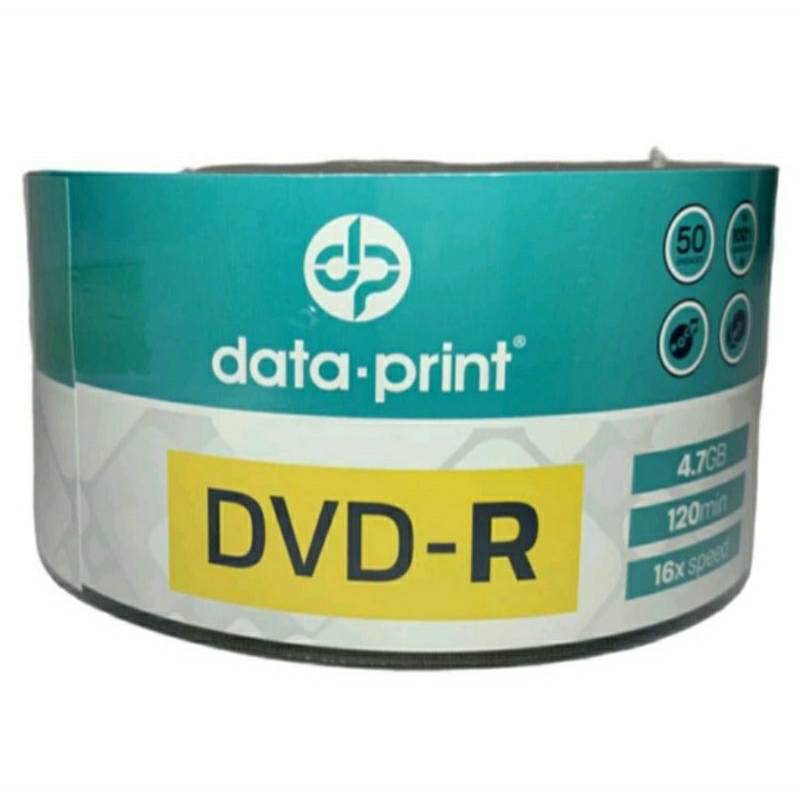 100 DVD-R PRINTABLE DATA PRINT 4.7GB 120MINUTOS 16X