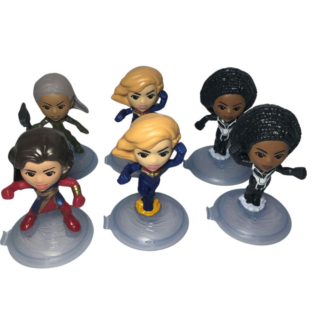 Boneca Capitã Marvel Action Figure Foton, Miniatura Mis Marvel Kree Suprema As Marvels 2023 - Mc Lanche Feliz McDonald's