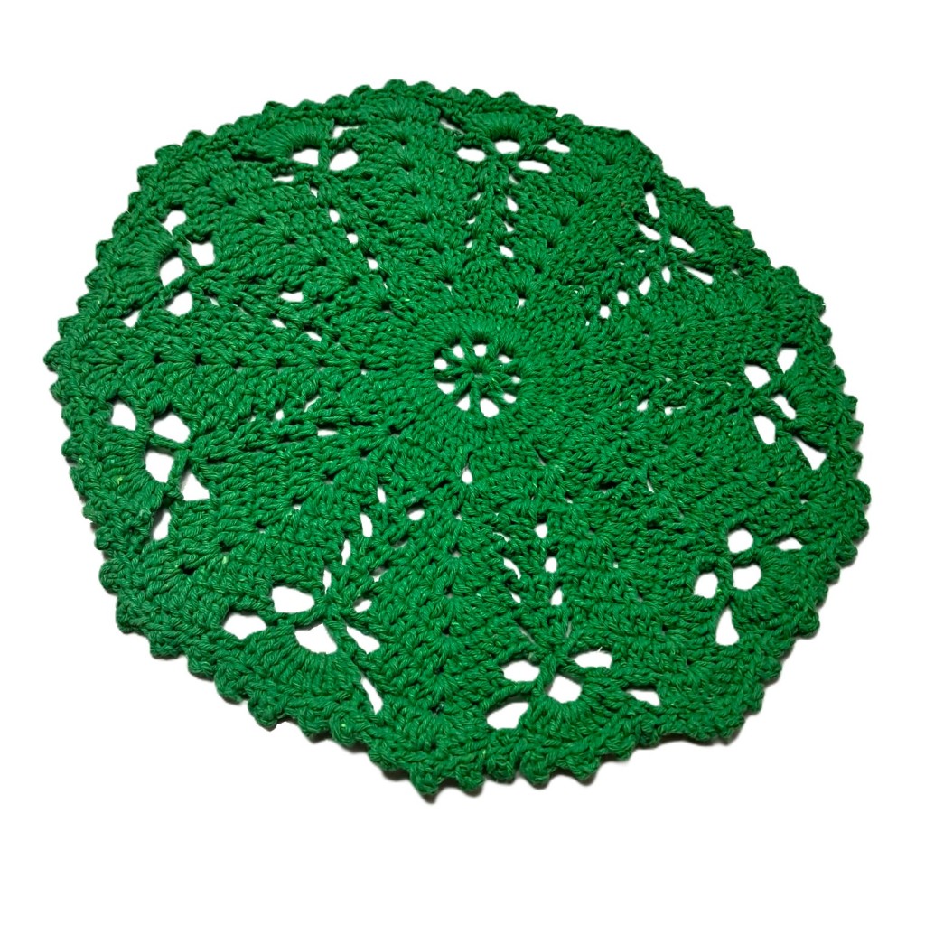 Kit Jogo 2 Sousplat de Crochê Supla Suplat Crochet Toalha Centro de Mesa Croche Decoração Artesanal