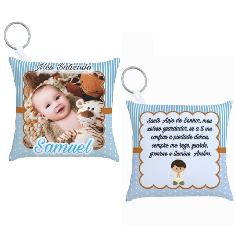 40 Almochaveiros Batizado Lembrancinhas de batismo menino personalizados