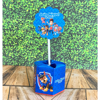 10 Unidades Centro de Mesa Patrulha Canina Com Nome e Idade Personalizado Para Festa Lembrancinha Festa em Oferta na Shopee