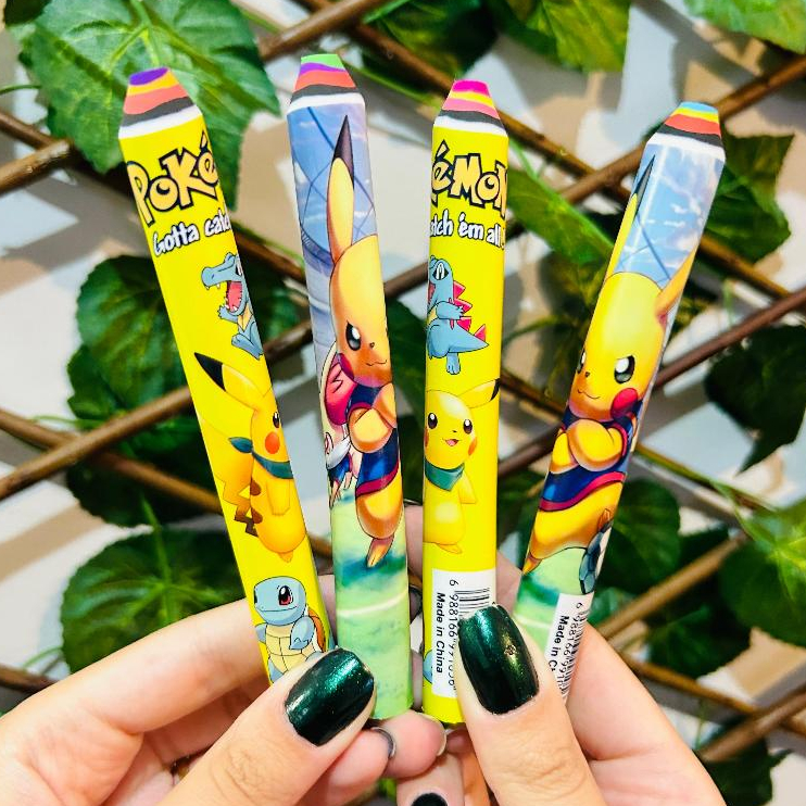 4 Borrachas Modelo Lápis Pokemon Pikachu Filme Desenho Papelaria Fofa Kawaii Apagador Escola em Oferta na Shopee