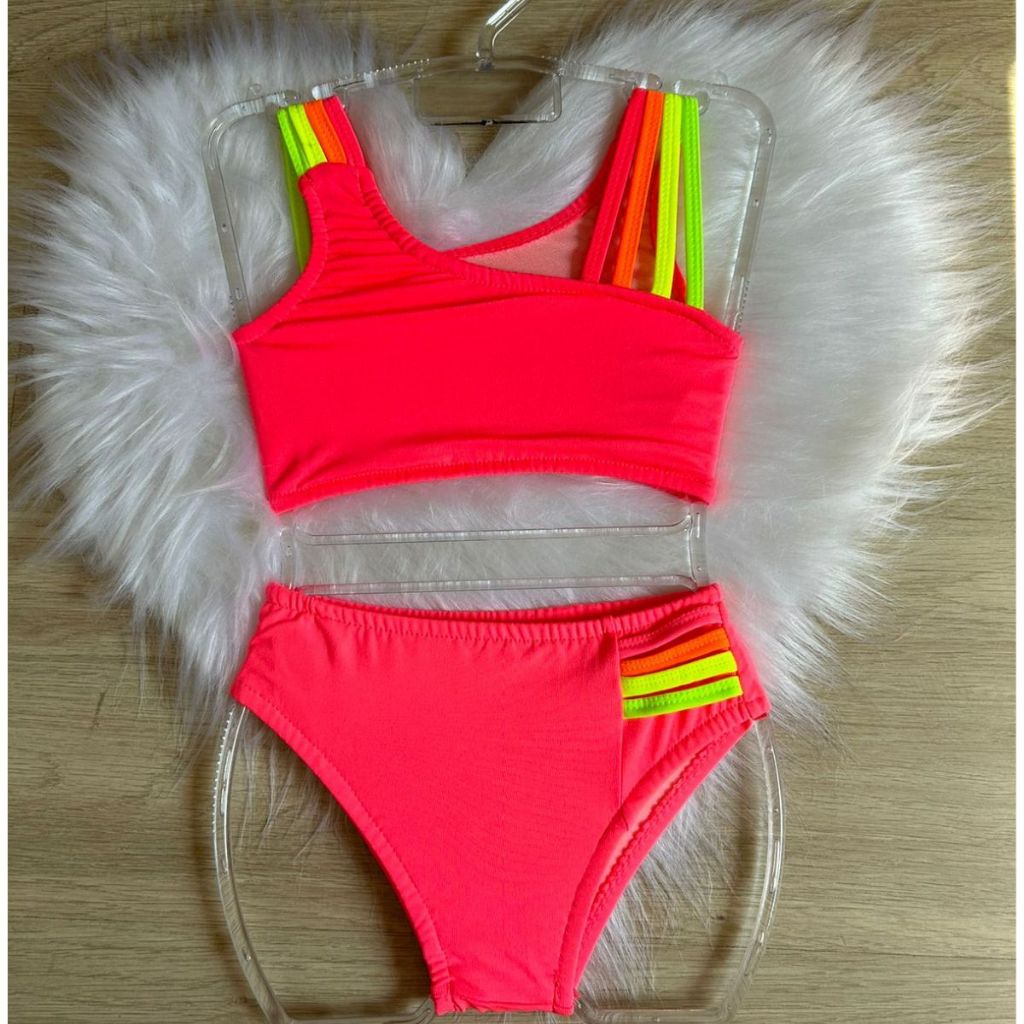 Biquíni Infantil Menina Juvenil Proteção UV50 Feminina Modelo Novo  Moda Praia 2 a 16 anos em Oferta na Shopee