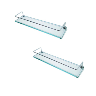 Prateleira Vidro 50x10  8mm aramado Banheiro Lavabo Alta Resistência em Oferta na Shopee