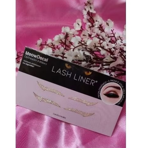 Delineador Adesivo com 2 pares branco glitter da Lash Liner envio imediato