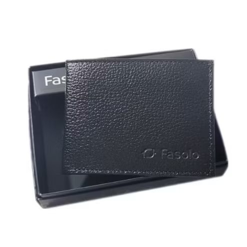 Carteira Masculina Couro Legítimo H007 Fasolo (ACOMPANHA CAIXINHA)