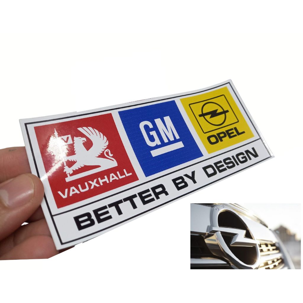 ADESIVO DECORATIVO VAUXHALL OPEL GM - CHEVROLET ( P/COLAGEM LATARIA OU VIDRO) CORSA, KADETT, ASTRA.. — imagem 2 de 2