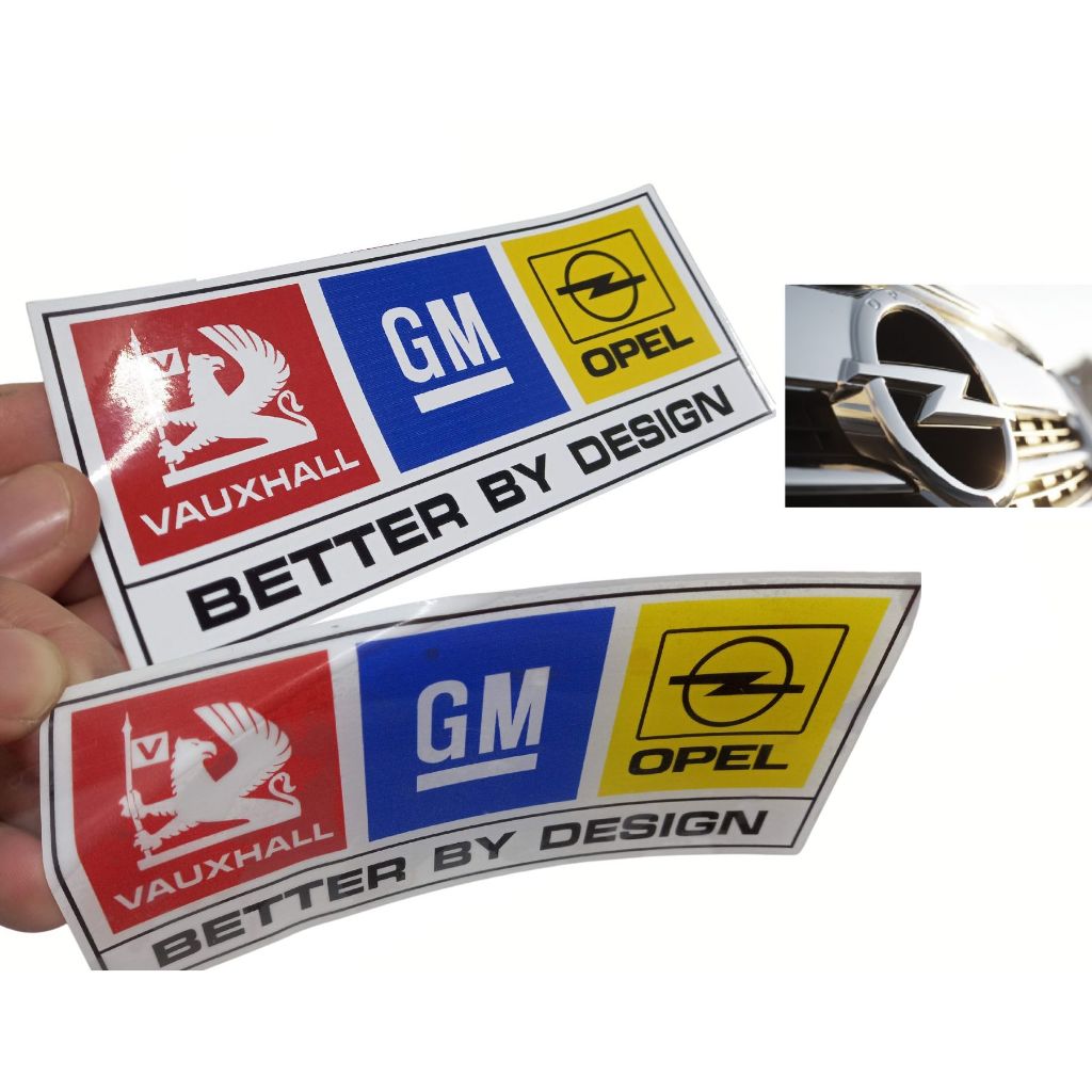 ADESIVO DECORATIVO VAUXHALL OPEL GM - CHEVROLET ( P/COLAGEM LATARIA OU VIDRO) CORSA, KADETT, ASTRA..