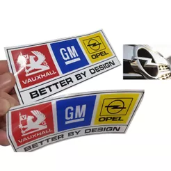 ADESIVO DECORATIVO VAUXHALL OPEL GM - CHEVROLET ( P/COLAGEM LATARIA OU VIDRO) CORSA, KADETT, ASTRA..