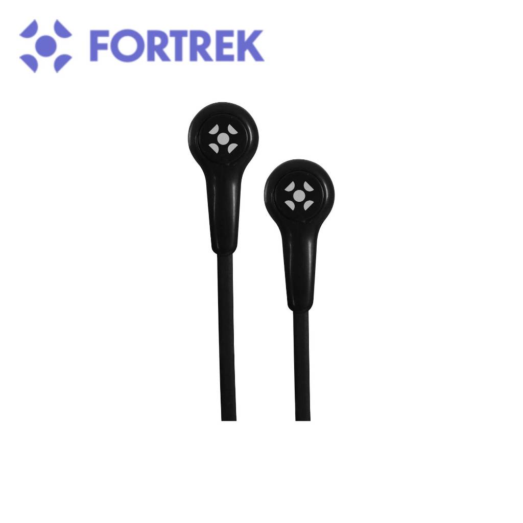 Fone De Ouvido In-Ear Com Microfone Preto Para Celular Fortrek Original