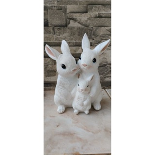 Família de Coelhos - Decoração de Páscoa - Trio em Oferta na Shopee
