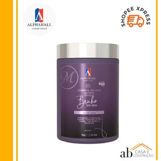 Hidratação Banho de Seda Profissional 1 kg Alphahall em Oferta na Shopee