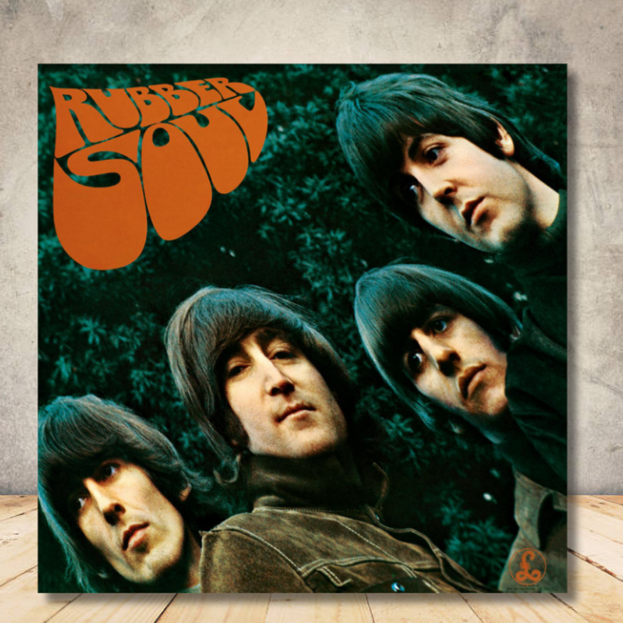 Quadro Placa Decorativa The Beatles  Rubber Soul Albuns de Rock 30x30cm ou 20x20cm