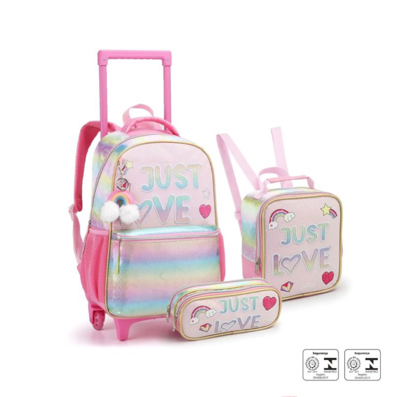 Kit Mochila De Carrinho Com Desenho em Oferta na Shopee