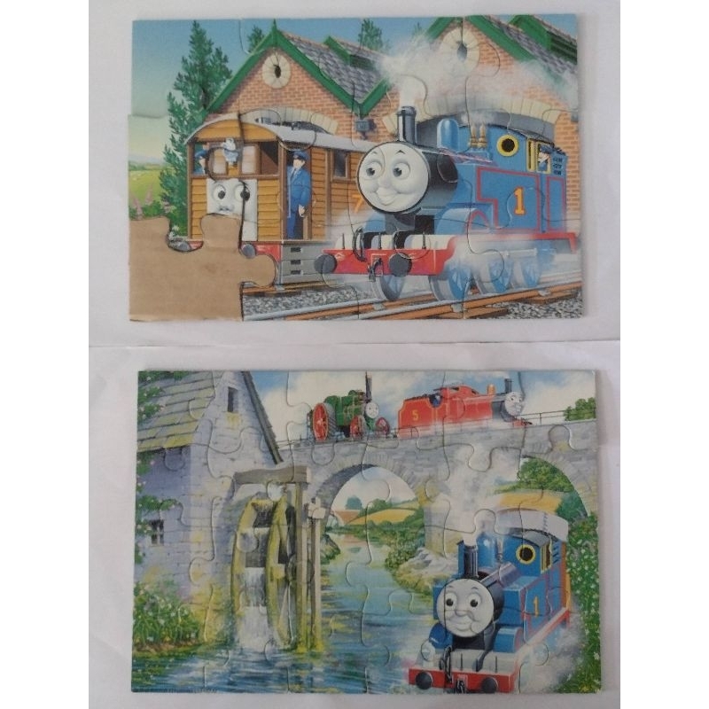 2 Quebra cabeças de 16 e 24 peças Thomas & Friends Ravensburger Gullane(Incompleto falta 1 peça)