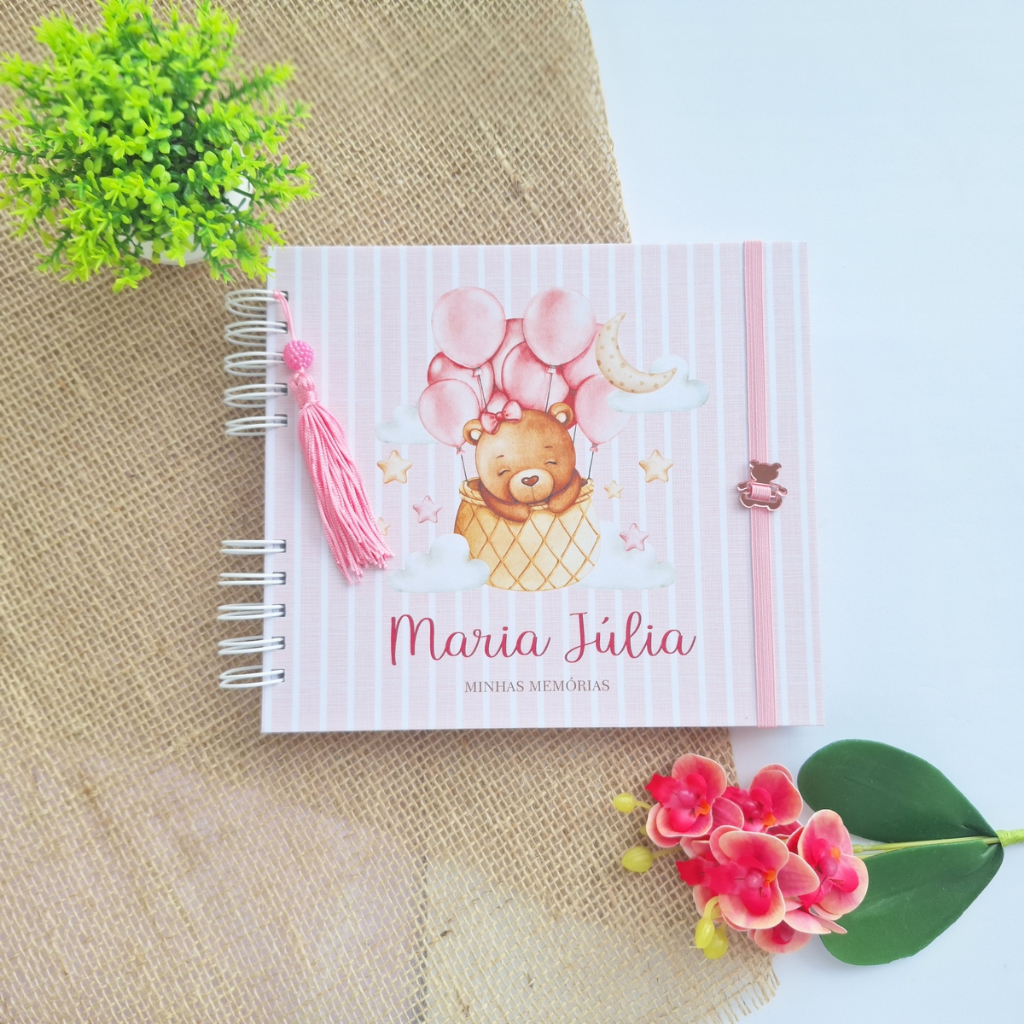 Livro do bebê - Baby Bear Pink