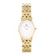 Relógio Feminino Dourado Saint Germain Oval Gold - Fundo Branco