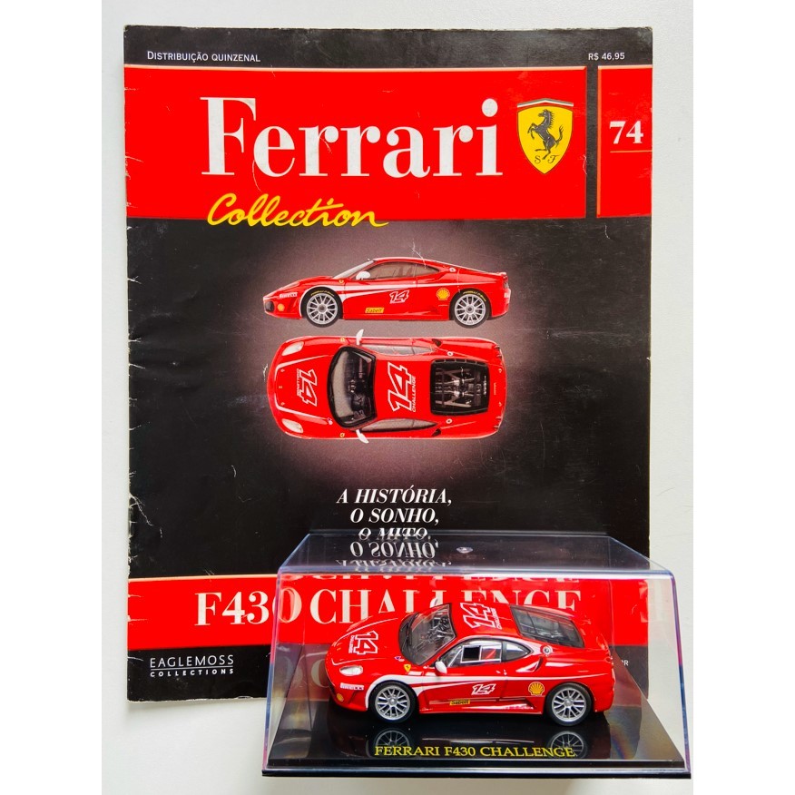 Miniatura Ferrari F430 Challenge - Ferrari Collection - F1 - Fórmula 1 - 1:43