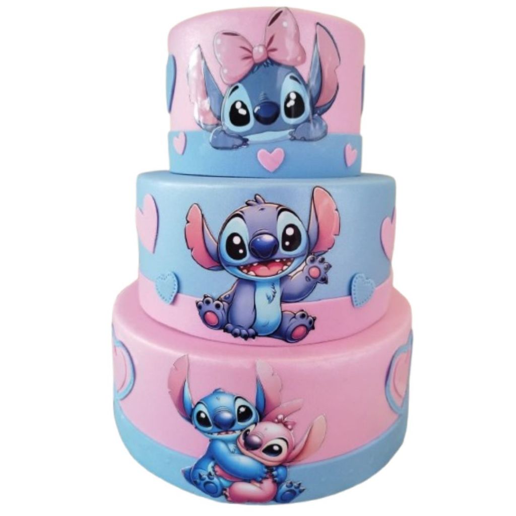 Bolo Fake Stitch e Angel: Onde Comprar | BuscaProdutos