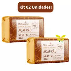 Kit 2 Unidades: Sabonete Açafrão 110g Cheiro D Ervas