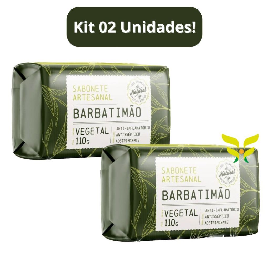 Kit 2 Unidades: Sabonete BARBATIMÃO em Barra 110g Cheiro D Ervas em Oferta na Shopee